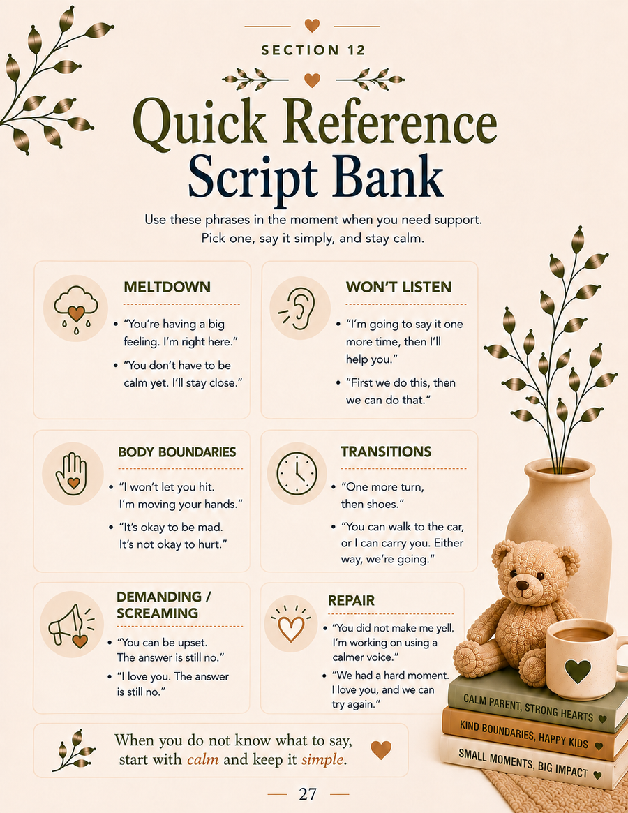 Quick Reference Script Bank
