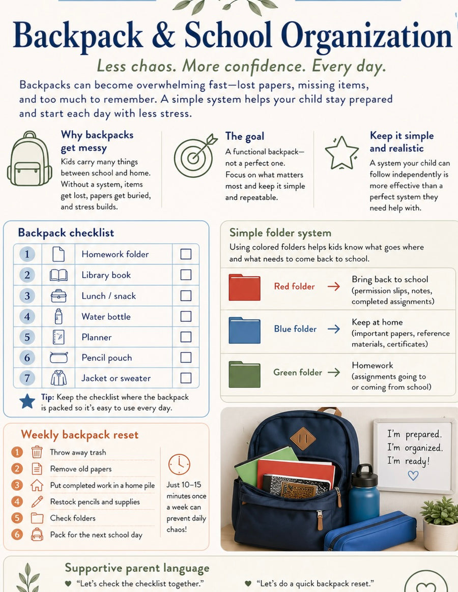 Backpack & School Organization
